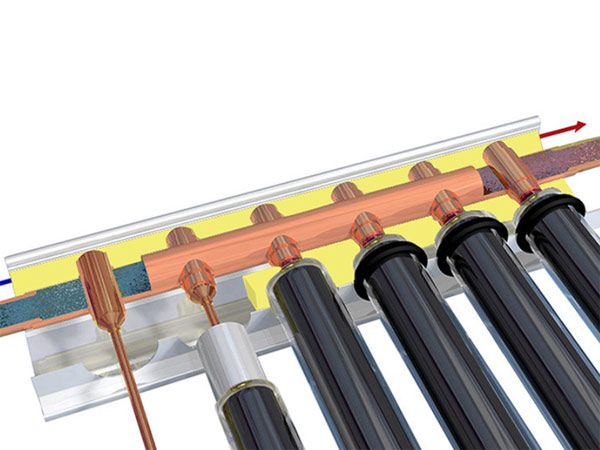 金屬超導(dǎo)熱管集熱器